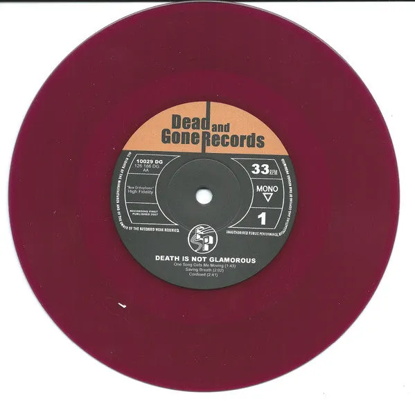 Death Is Not Glamorous Down And Outs split 7" brukt lilla