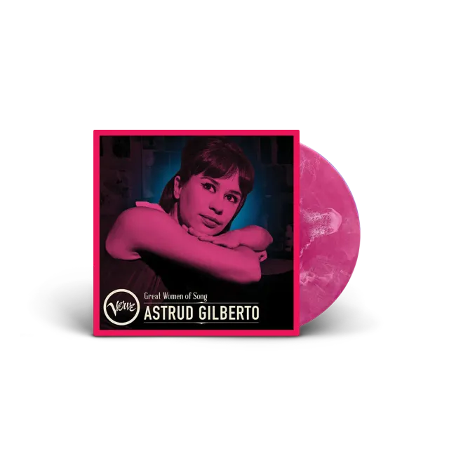 Verve Great Women Of Song Astrud Gilberto LP neon rosa marmer bossa