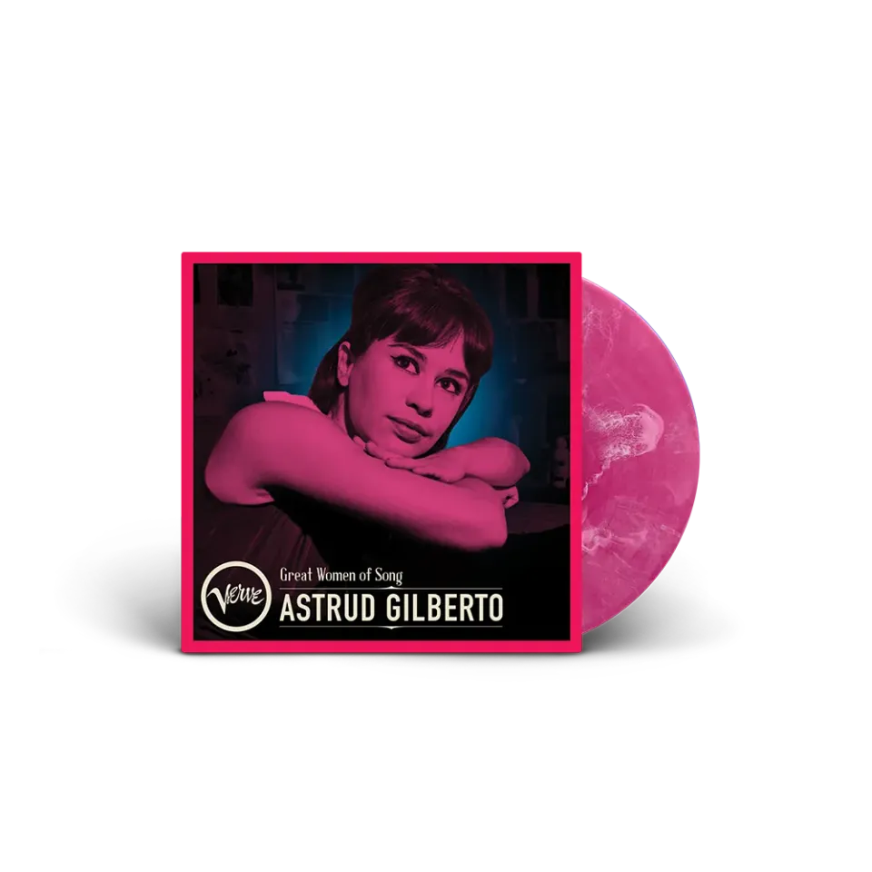 Verve Great Women Of Song Astrud Gilberto LP neon rosa marmer bossa