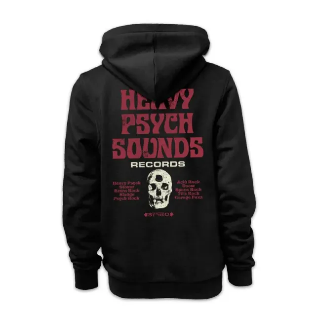 Heavy Psych Sounds #04 svart hoodie zip genser